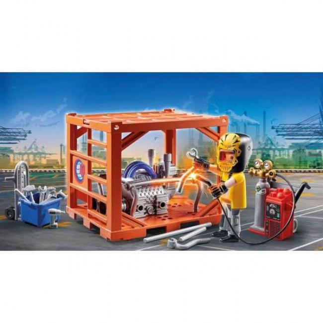 PLAYMOBIL CITY ACTION ΚΑΤΑΣΚΕΥΑΣΤΗΣ CONTAINER