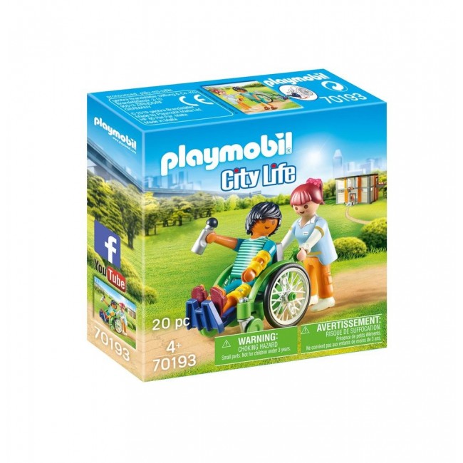 PLAYMOBIL CITY LIFE ΑΣΘΕΝΗΣ ΜΕ ΚΑΡΟΤΣΑΚΙ