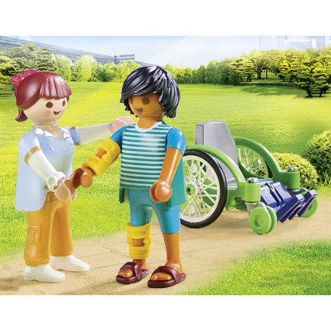 PLAYMOBIL CITY LIFE ΑΣΘΕΝΗΣ ΜΕ ΚΑΡΟΤΣΑΚΙ