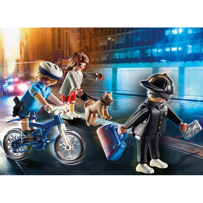 PLAYMOBIL ΑΣΤΥΝΟΜΙΚΟΣ ΜΕ ΠΟΔΗΛΑΤΟ ΚΑΙ ΠΟΡΤΟΦΟΛΑΣ