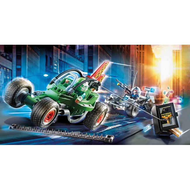 PLAYMOBIL ΑΣΤΥΝΟΜΙΚΗ ΚΑΤΑΔΙΩΞΗ GO-KART