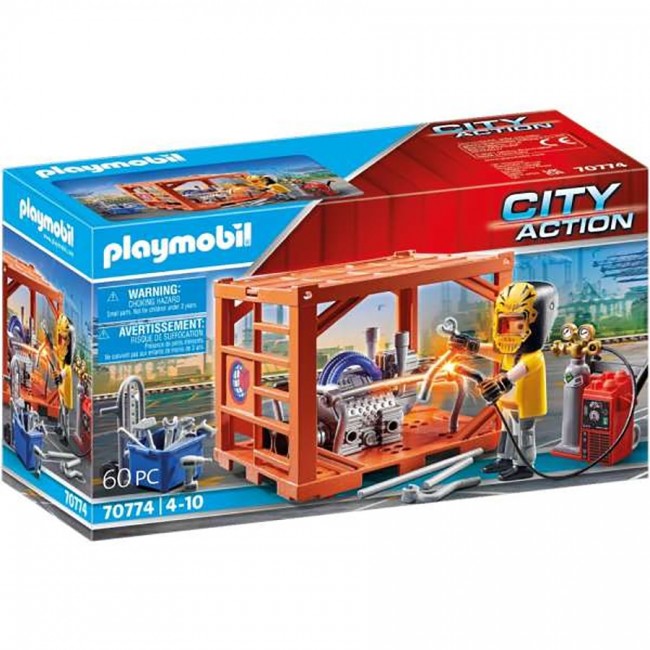 PLAYMOBIL CITY ACTION ΚΑΤΑΣΚΕΥΑΣΤΗΣ CONTAINER