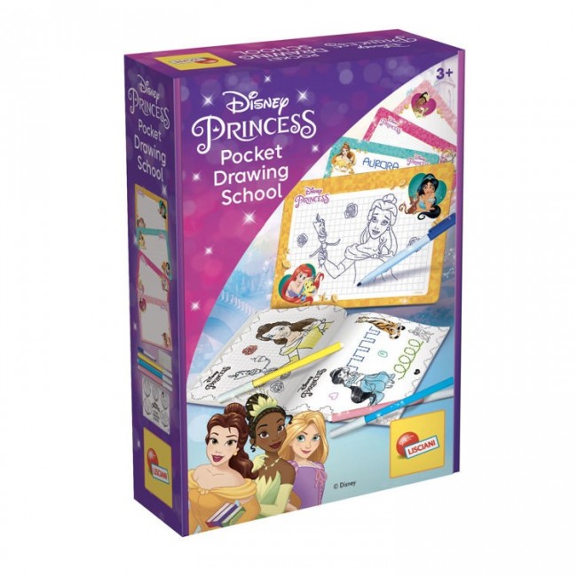 LISCIANI DISNEY PRINCESS POCKET DRAWING SCHOOL