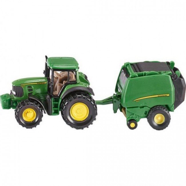 SIKU ΜΙΝΙΑΤΟΥΡΑ ΤΡΑΚΤΕΡ JOHN DEERE ΜΕ ΠΡΕΣΣΑ