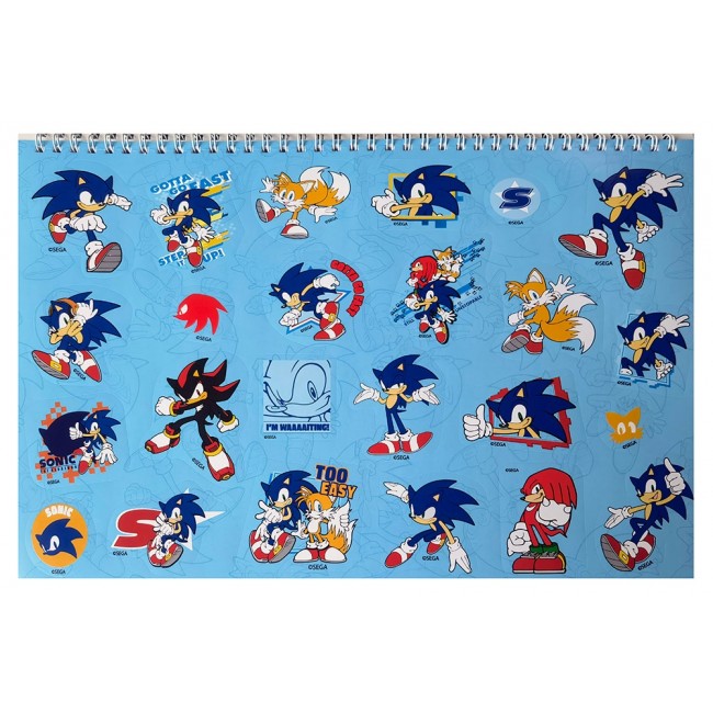 ΜΠΛΟΚ ΖΩΓΡΑΦΙΚΗΣ ΣΠΙΡΑΛ 23x33 40Φ ΑΥΤΟΚΟΛΛΗΤΑ SONIC