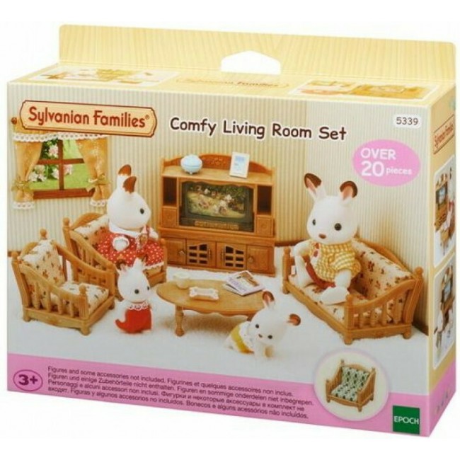 ΤΗΕ SYLVANIAN FAMILIES COMFY LIVING ROOM SET