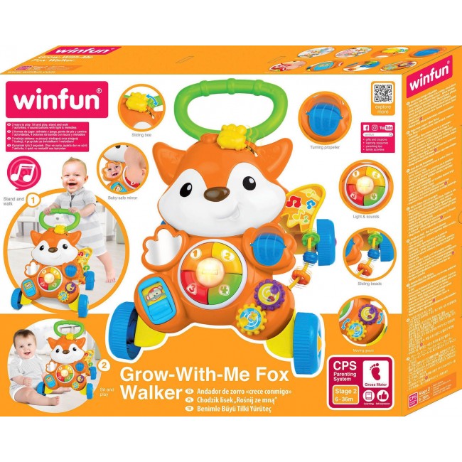 WINFUN ΠΕΡΠΑΤΟΥΡΑ GROW WITH ME FOX WALKER 6Τ.