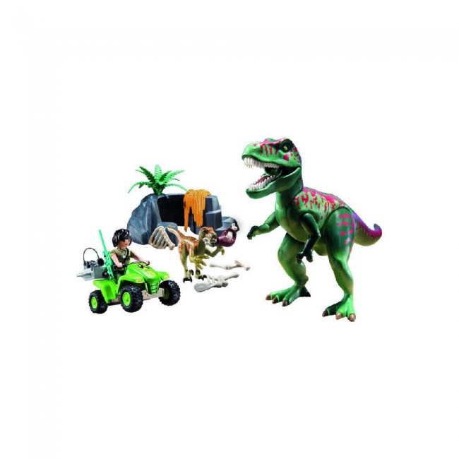 PLAYMOBIL DINOS ΕΞΕΡΕΥΝΗΤΗΣ ΜΕ ΓΟΥΡΟΥΝΑ ΚΑΙ  T-REX