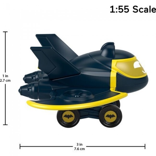 FISHER PRICE BATWHEELS ΟΧΗΜΑΤΑ - BATWING THE BAT PLANE (HYB67)