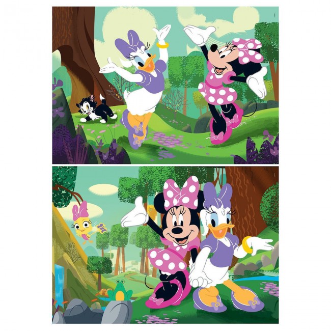 CLEMENTONI PUZZLE 2X60 SUPER COLOR MINNIE