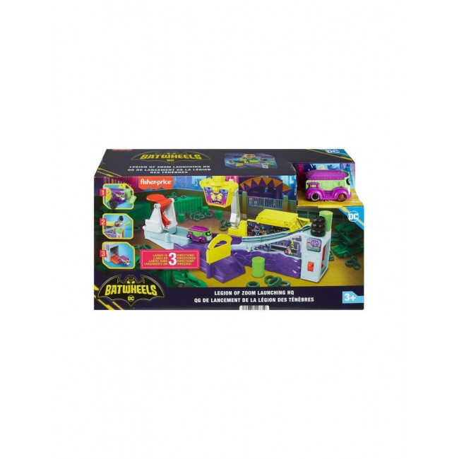 FISHER PRICE BATWHEELS LEGION OF ZOOM LAUNCHING HQ