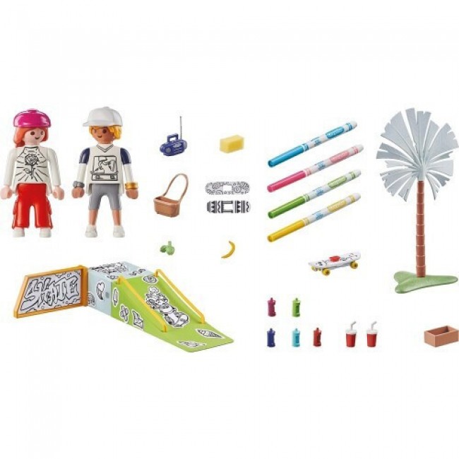 PLAYMOBIL COLOR ΠΑΡΚΟ SKATE 71515